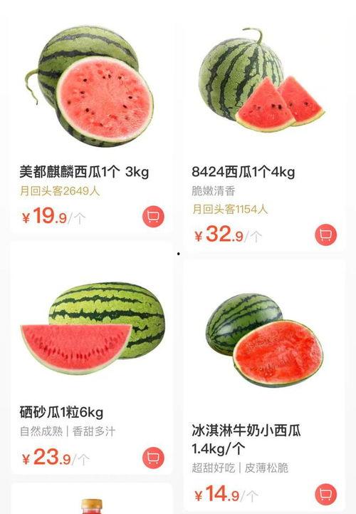 今日元谋三月瓜价格,市场行情一览
